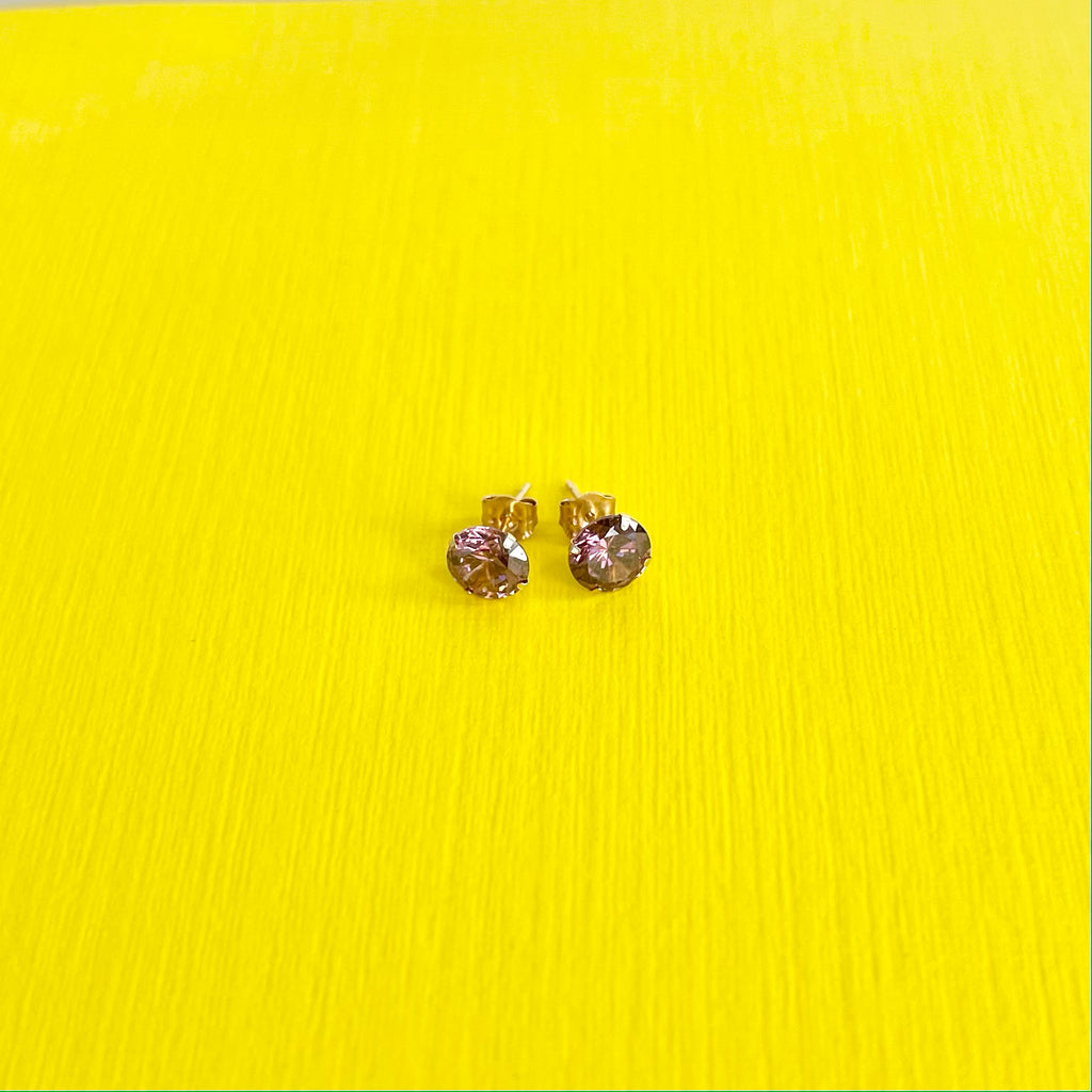 Alexandrite Stud Earrings: June Birthstone 14k Gold Jewelry