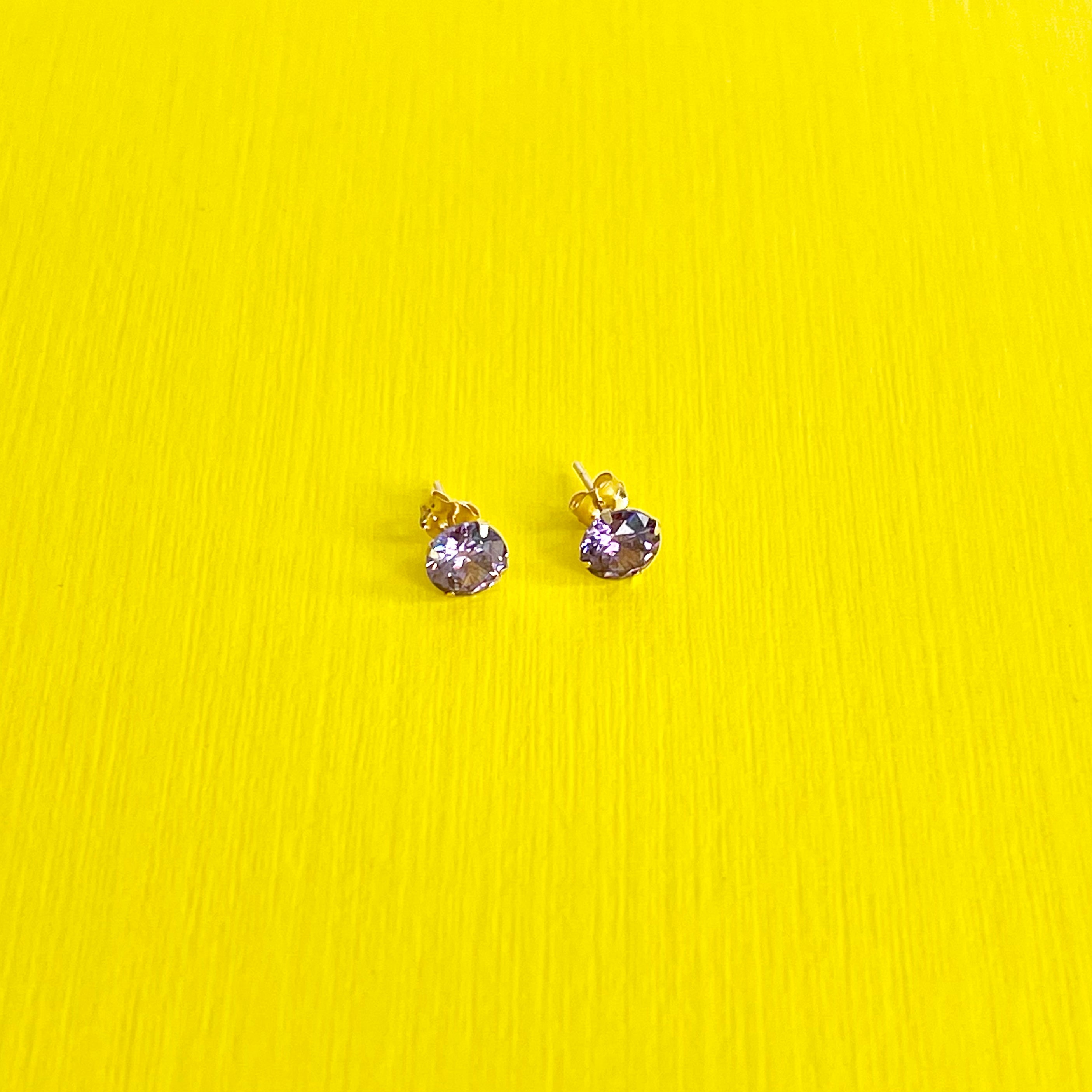 Amethyst Stud Earrings: February Birthstone 14k Gold Jewelry